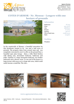 COTES D`ARMOR - Nr. Meneac - Longere with one hectare of grounds