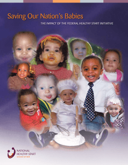 Saving Our Nation`s Babies - National Healthy Start Association