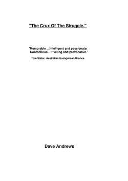 "The Crux Of The Struggle." Dave Andrews