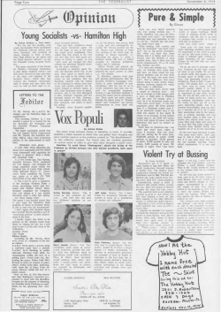 Ox Populi - Hamilton High Alumni Association