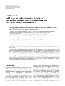 Lipid-Lowering and Antioxidative Activities of Aqueous Extracts of