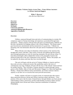 Folktales: Trickster Stories Across Time