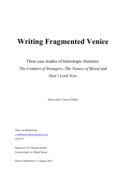 1 Of heterotopic spaces and literature