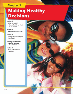 Section 2 Building Health Skills