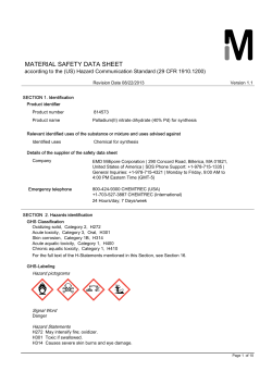 material safety data sheet