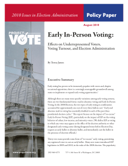 Early In-Person Voting