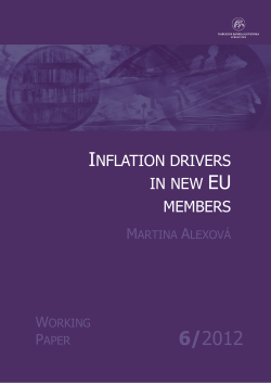 INFLATION DRIVERS IN NEW EU MEMBERS