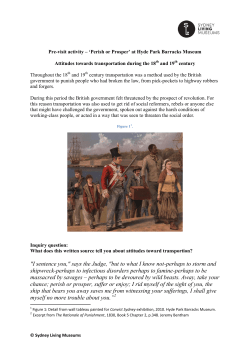 Perish or Prosper: Attitudes towards transportation