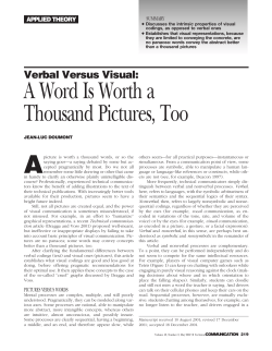 A Word Is Worth a Thousand Pictures, Too