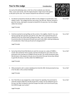 You`re the Judge - My Finance Class