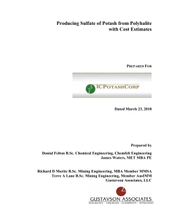 Producing Sulfate of Potash from Polyhalite with