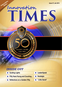 copy of Innovation TIMES Issue 37 Q1 2015 - Divgi-TTS