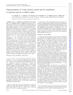 Characterization of T-type calcium current and its - AJP-Cell