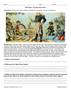 01 Bell Ringer The Open Door Notes