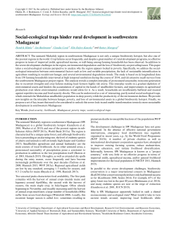 Social-ecological traps hinder rural development in southwestern