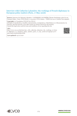 Interview with Catherine Lalumi&egrave;re: the workings of French