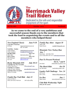 Q4 2012 - Merrimack Valley Trail Riders