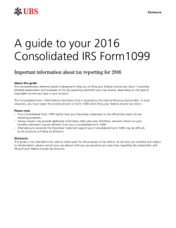 A guide to your 2016 Consolidated IRS Form1099