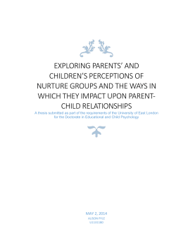 Exploring Parents` and Children`s Perceptions
