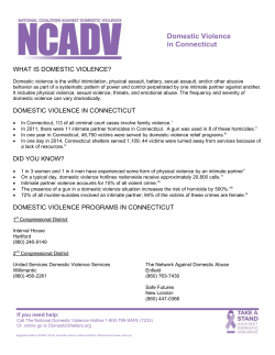 Domestic Violence in Connecticut