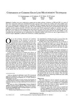 comparison of combine grain loss measurement