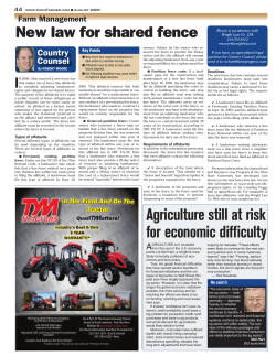 Agriculture still at risk for economic difficulty