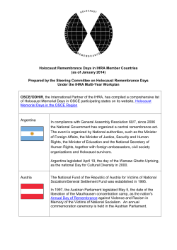 Argentina - European Holocaust Research Infrastructure