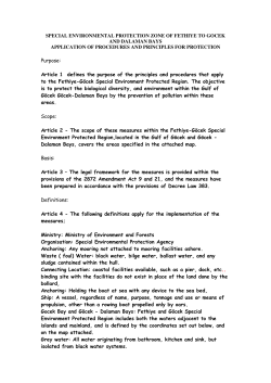 special environmental protection zone of fethiye to