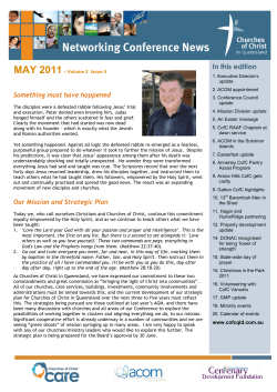 MAY 2011 - Churches of Christ in Queensland