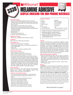 melamine adhesive acrylic emulsion for non