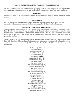 State Qualifying Meet Manual