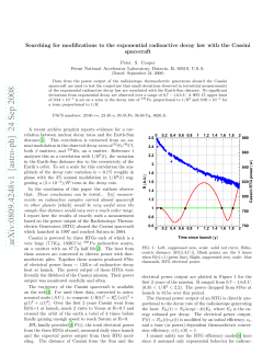 Searching for modifications to the exponential radioactive decay law