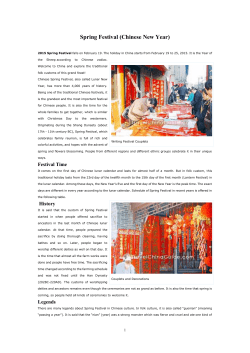 Spring Festival (Chinese New Year)