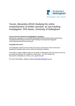 - Nottingham ePrints