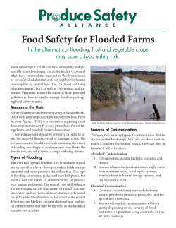 Food Safety for Flooded Farms - Colorado State University Extension