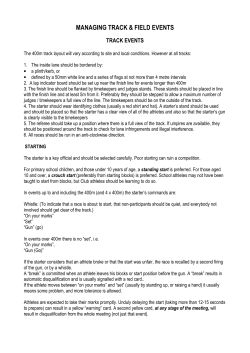 Track - College Sport Wellington