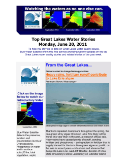 Top Great Lakes Water Stories Monday, June 20, 2011 From the