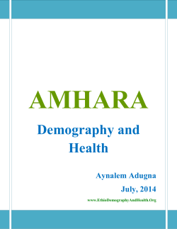 Amhara - EthioDemographyAndHealth.org