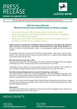2016 Currency Review - Lloyds Banking Group