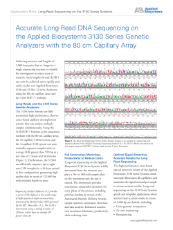 Accurate Long-Read DNA Sequencing on the Applied Biosystems