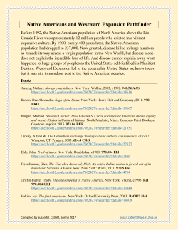 Native Americans and Westward Expansion Pathfinder