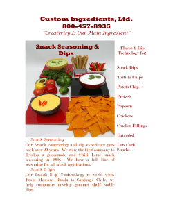 Custom Ingredients, Ltd. 800-457-8935