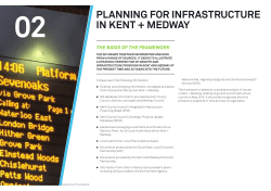 PlANNING For INFrASTrUCTUrE IN KENT + MEdwAy