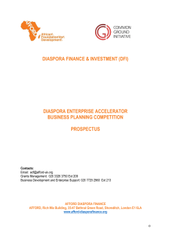 Prospectus - AFFORD Diaspora Finance