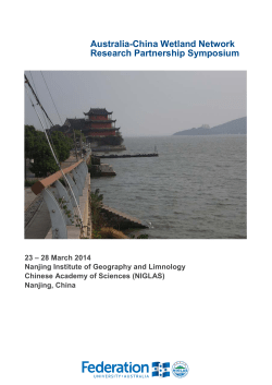 Australia-China Wetland Network Research Partnership Symposium
