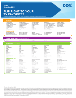 FLIP RIGHT TO YOUR TV FAVORITES