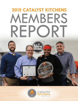 2015 CATALYST KITCHENS
