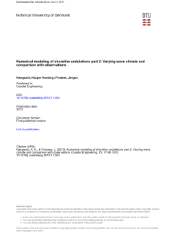 Numerical modeling of shoreline undulations part 2