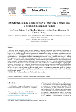 Experimental and kinetic study of pentene isomers and n