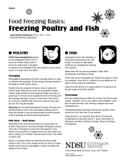 Food Freezing Basics: Freezing Poultry and Fish